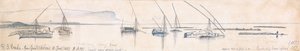 Gebel Sheikh Eredi desde Gau el Kebir de Edward Lear